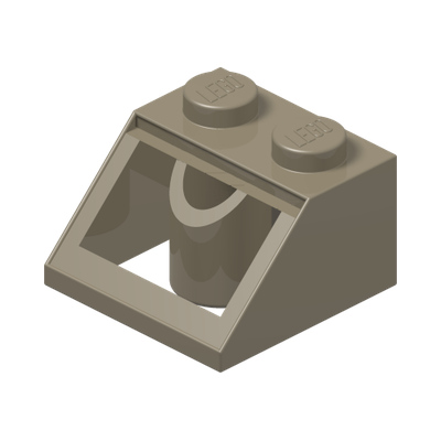 ROOF TILE 2X2/45° · Sand Yellow (réf. BrickLink Dark Tan)