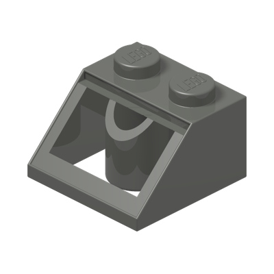 ROOF TILE 2X2/45° · Dark Stone Grey (réf. BrickLink Dark Bluish Gray)