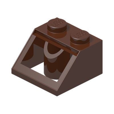 ROOF TILE 2X2/45° · Reddish Brown (réf. BrickLink Reddish Brown)