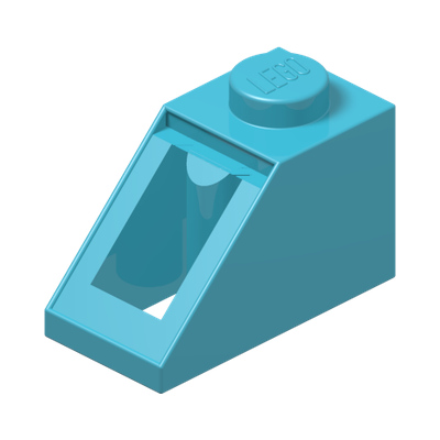 ROOF TILE 1X2/45° · Medium Azur (réf. BrickLink Medium Azure)
