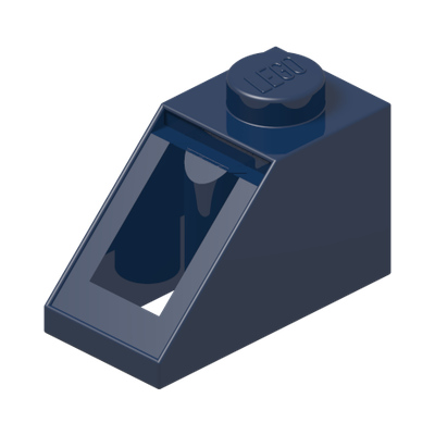 ROOF TILE 1X2/45° · Earth Blue (réf. BrickLink Dark Blue)