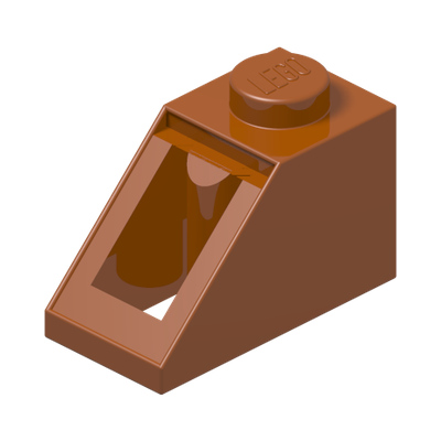 ROOF TILE 1X2/45° · Dark Orange (réf. BrickLink Dark Orange)