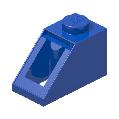 ROOF TILE 1X2/45° · Bright Blue (réf. BrickLink Blue)