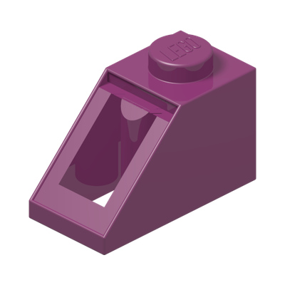 ROOF TILE 1X2/45° · Bright Reddish Violet (réf. BrickLink Magenta)