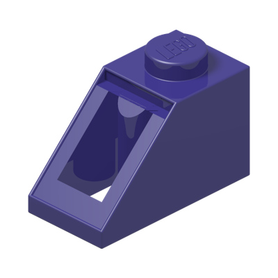 ROOF TILE 1X2/45° · Medium Lilac (réf. BrickLink Dark Purple)