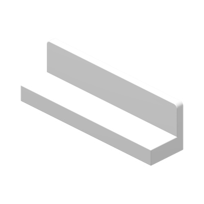 WALL ELEMENT 1X4X1 ABS · White (réf. BrickLink White)