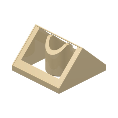Slope 45 2 x 2 Double · LEGO 4179408 (réf. BrickLink 3043) · Couleur BrickLink : Tan