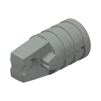 Hinge Cylinder 1 x 2 Locking with 1 Finger and Axle Hole on Ends with Slots · LEGO 4143752 (réf. BrickLink 30552) · Couleur BrickLink : Light Gray