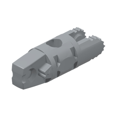 LINK 1M FRIC/FORK/STUMPF · LEGO 6267112 (réf. BrickLink 30554b) · Medium Stone Grey (réf. BrickLink Light Bluish Gray)