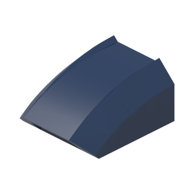 FRONT, 2X2, SPORT · Earth Blue (réf. BrickLink Dark Blue)