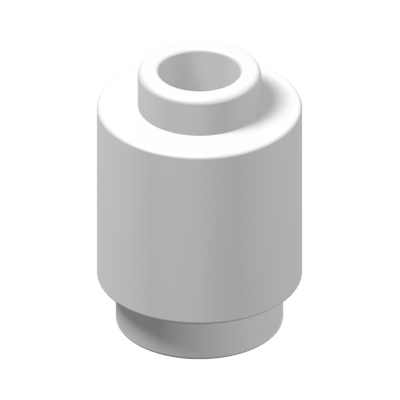 ROUND BRICK 1X1 · White (réf. BrickLink White)