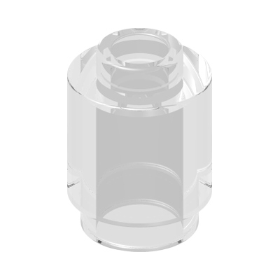 ROUND BRICK 1X1 · Transparent (réf. BrickLink Trans-Clear)