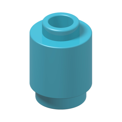 ROUND BRICK 1X1 · Medium Azur (réf. BrickLink Medium Azure)