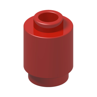 ROUND BRICK 1X1 · Bright Red (réf. BrickLink Red)