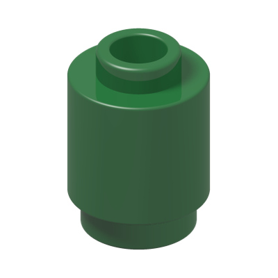 ROUND BRICK 1X1 · Dark Green (réf. BrickLink Green)