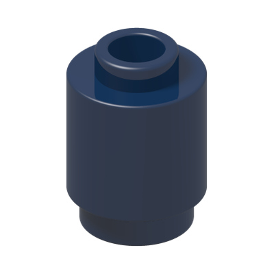 ROUND BRICK 1X1 · Earth Blue (réf. BrickLink Dark Blue)