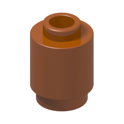 ROUND BRICK 1X1 · Dark Orange (réf. BrickLink Dark Orange)