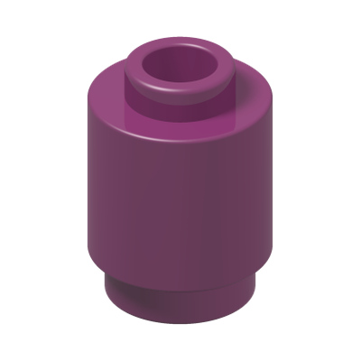 ROUND BRICK 1X1 · Bright Reddish Violet (réf. BrickLink Magenta)