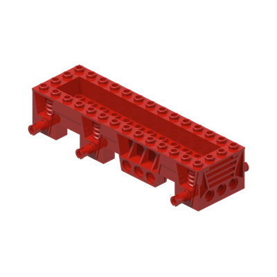 Vehicle, Base 4 x 14 x 2 1/3 · Réf. BrickLink 30642 · Couleur BrickLink : Red