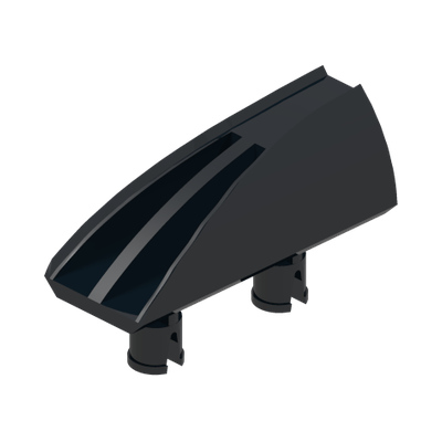 Vehicle, Fairing 1 x 4 Side Flaring Intake with 2 Pins · LEGO 4229602 (réf. BrickLink 30647) · Couleur BrickLink : Black