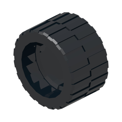 Tire 24 x 14 Shallow Tread · LEGO 4153005 (réf. BrickLink 30648) · Couleur BrickLink : Black