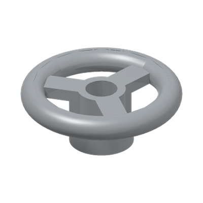 STEE.WHEEL Ø16 F/CONSOLE 2X2 · Medium Stone Grey (réf. BrickLink Light Bluish Gray)