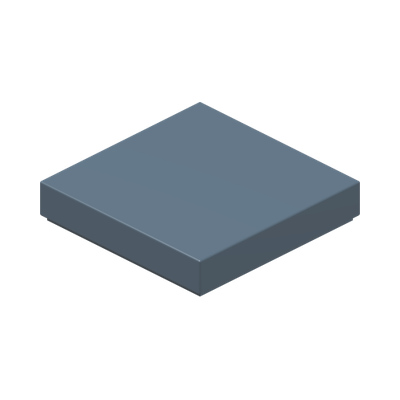 FLAT TILE 2X2 · Sand Blue (réf. BrickLink Sand Blue)