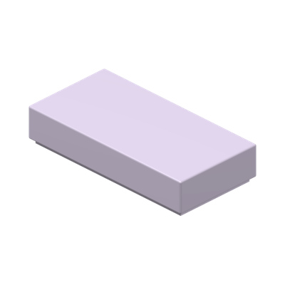 FLAT TILE 1X2 · Lavender (réf. BrickLink Lavender)