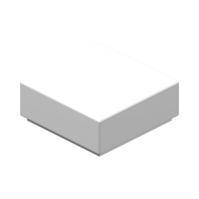 FLAT TILE 1X1 · White (réf. BrickLink White)