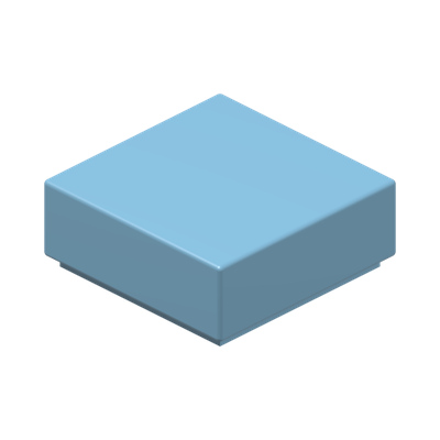 FLAT TILE 1X1 · Light Royal Blue (réf. BrickLink Bright Light Blue)