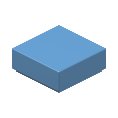 FLAT TILE 1X1 · Medium Blue (réf. BrickLink Medium Blue)