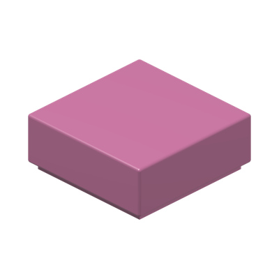 FLAT TILE 1X1 · Bright Purple (réf. BrickLink Dark Pink)