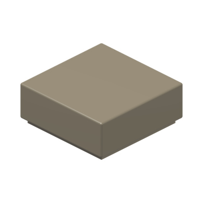 FLAT TILE 1X1 · Sand Yellow (réf. BrickLink Dark Tan)