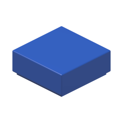 FLAT TILE 1X1 · Bright Blue (réf. BrickLink Blue)
