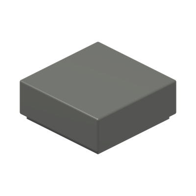 FLAT TILE 1X1 · Dark Stone Grey (réf. BrickLink Dark Bluish Gray)