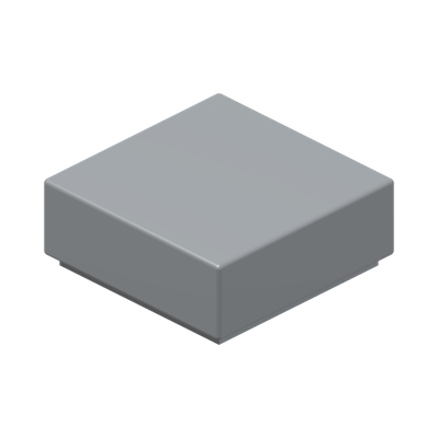 FLAT TILE 1X1 · Medium Stone Grey (réf. BrickLink Light Bluish Gray)