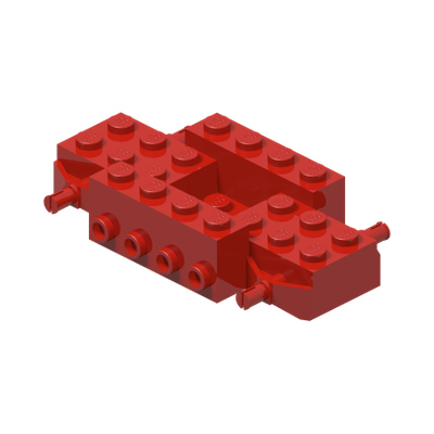 Vehicle, Base 4 x 8 x 1 1/3 · Réf. BrickLink 30837 · Couleur BrickLink : Red