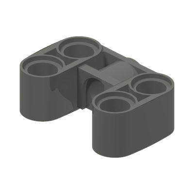 BEAM U-FRAME, 2X3, NO. 1 · LEGO 6475314 (réf. BrickLink 3167) · Dark Stone Grey (réf. BrickLink Dark Bluish Gray)