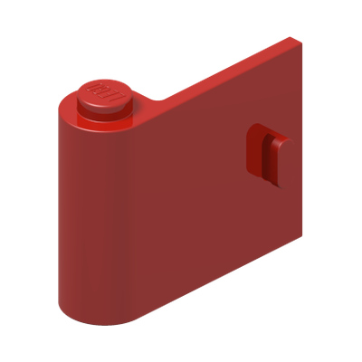 Door 1 x 3 x 2 Left · LEGO 4121824 (réf. BrickLink 3189) · Couleur BrickLink : Red