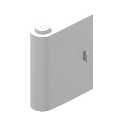 Door 1 x 3 x 3 Left · Réf. BrickLink 3191 · Couleur BrickLink : White