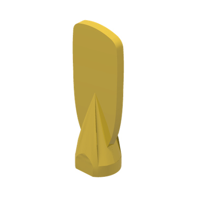 Minifigure, Utensil Oar / Paddle Head · LEGO 6188484 (réf. BrickLink 31990) · Couleur BrickLink : Yellow