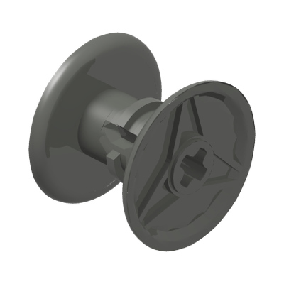 BOBBIN · LEGO 4239891 (réf. BrickLink 32012) · Dark Stone Grey (réf. BrickLink Dark Bluish Gray)