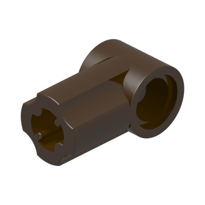 ANGLE ELEMENT, 0 DEGREES [1] · Dark Brown (réf. BrickLink Dark Brown)