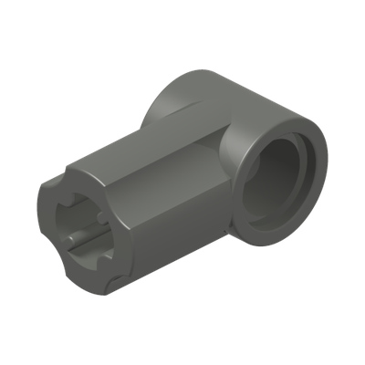 ANGLE ELEMENT, 0 DEGREES [1] · Dark Stone Grey (réf. BrickLink Dark Bluish Gray)