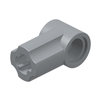 ANGLE ELEMENT, 0 DEGREES [1] · Medium Stone Grey (réf. BrickLink Light Bluish Gray)