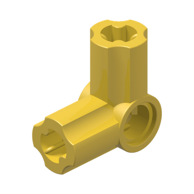 ANGLE ELEMENT, 90 DEGREES [6] · LEGO 6268925 (réf. BrickLink 32014) · Bright Yellow (réf. BrickLink Yellow)