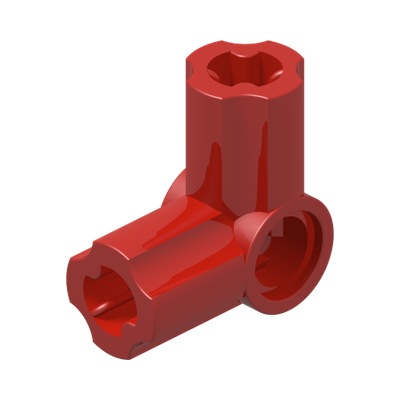ANGLE ELEMENT, 90 DEGREES [6] · Bright Red (réf. BrickLink Red)