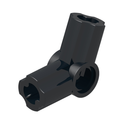 ANGLE ELEMENT, 112,5 DEGR. [5] · Black (réf. BrickLink Black)