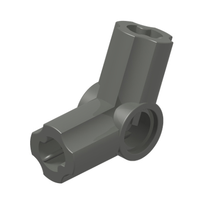 ANGLE ELEMENT, 112,5 DEGR. [5] · Dark Stone Grey (réf. BrickLink Dark Bluish Gray)