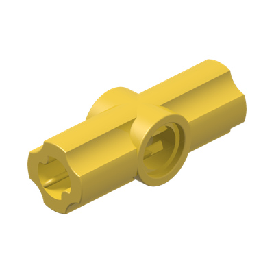 ANGLE ELEMENT, 180 DEGREES [2] · Bright Yellow (réf. BrickLink Yellow)